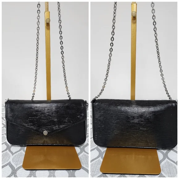 LOUIS VUITTON Epi Felicie Crossbody Bag Black - Picture 7 of 14